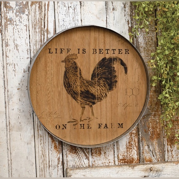 Life Is Better On the Farm Chicken Wood Decor - Picture 13 of 17